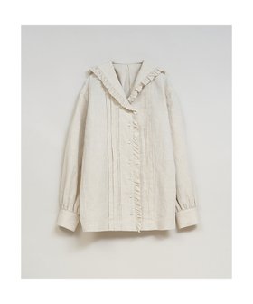 【ナイジェル ケーボン/NIGEL CABOURN】の【公式】WOMAN / マリンブラウス -コットンリネン / MARINE BL 人気、トレンドファッション・服の通販 founy(ファニー) ファッション Fashion レディースファッション Fashion for Women トップス・カットソー Cut & Sew Tops シャツ・ブラウス・オフィスカジュアル Elegant Blouses & Button-Ups デニム Denim, Jeans Material フリル Frill, Ruffle モダン Modern, Contemporary リネン Linen, Linen Fabric |ID:prp329100004795693