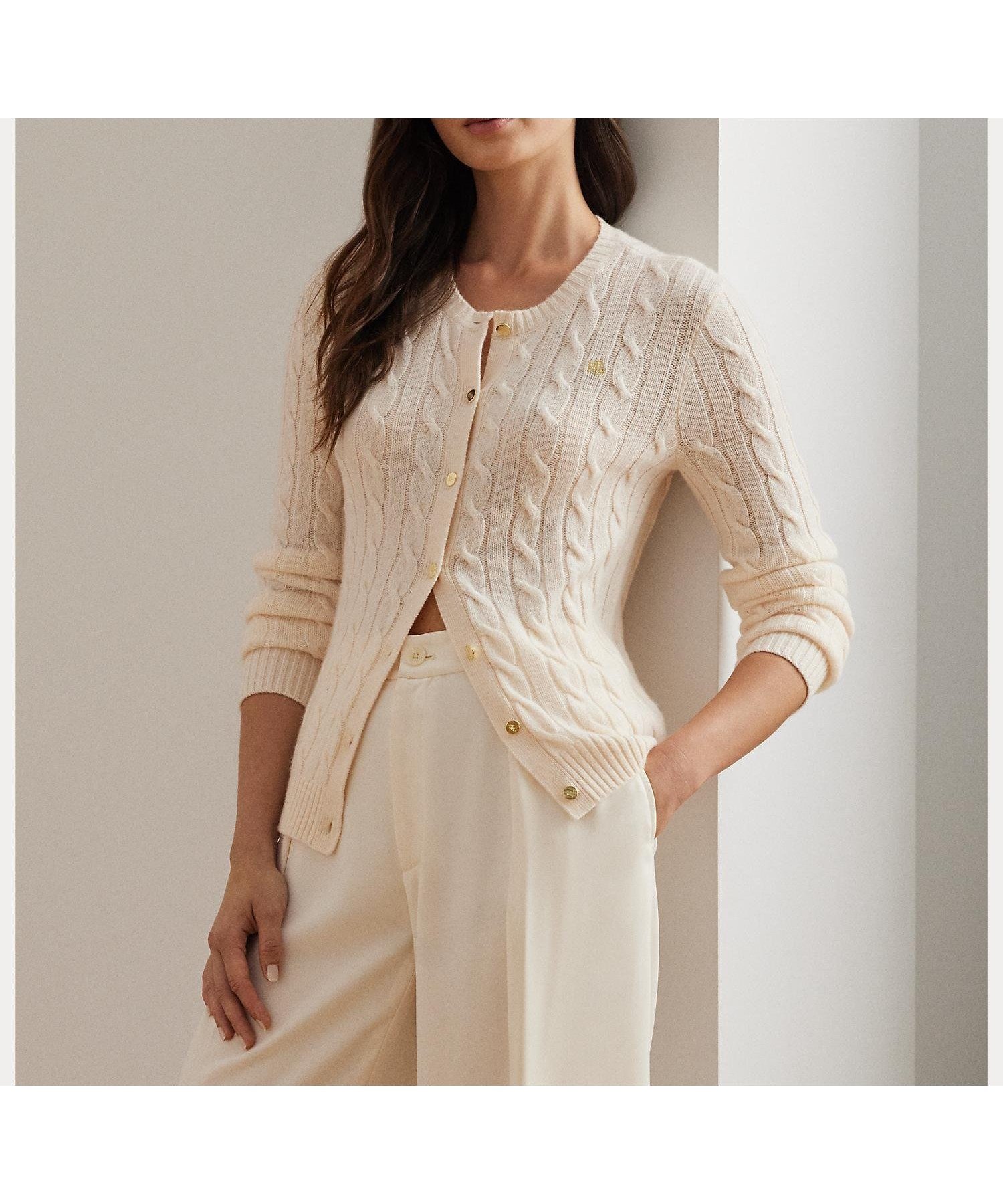 【ラルフローレン/RALPH LAUREN】のケーブルニット ウールカシミヤ カーディガン 人気、トレンドファッション・服の通販 founy(ファニー) 　ファッション　Fashion　レディースファッション　Fashion for Women　トップス・カットソー　Cut & Sew Tops　ニット　Knit Tops & Sweaters　カーディガン・羽織り　Layered Style Cardigans　カーディガン　Cardigan, Knitwear　スリム　Slim, Slim Fit　フィット　Fit, Slim Fit　メタル　Metal, Metal Parts　ラグジュアリー　Luxury, Elegant　長袖　Long Sleeve, Full Sleeve　 other-1|ID: prp329100004795707 ipo3291000000034928273