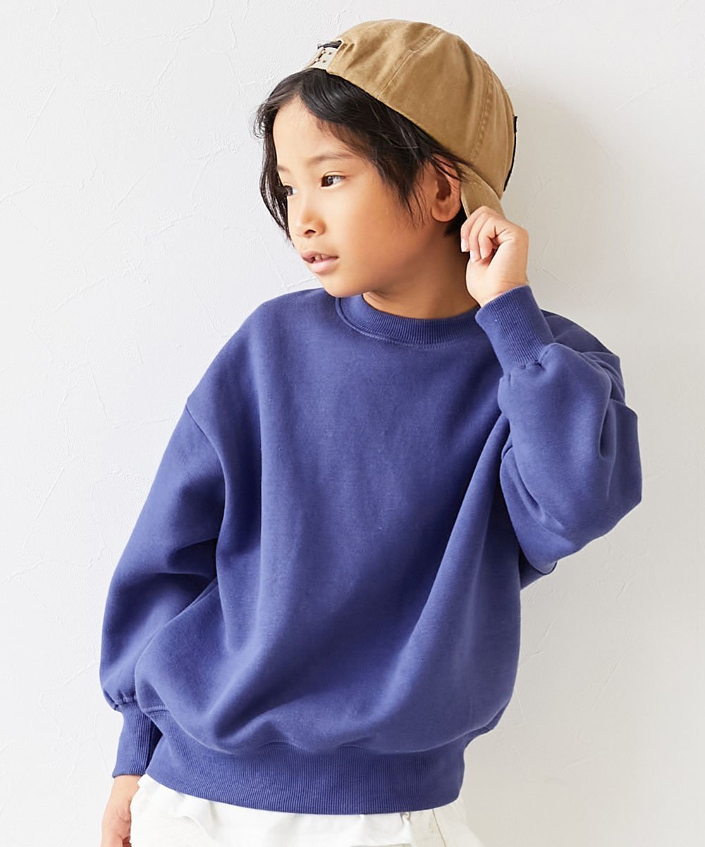 【デビロック/devirock / KIDS】のカラフルスウェット ふっくら裏起毛 無地トレーナー トレーナー トップス 25AW インテリア・キッズ・メンズ・レディースファッション・服の通販 founy(ファニー) 　ファッション　Fashion　キッズファッション　Fashion for Kids　トップス・カットソー　Cut & Sew Tops　シンプル　Simple, Minimal　トレンド　Trend, Trending Now　トレーナー　Sweatshirt, Trainer　ビッグ　Big, Oversized　無地　Plain, Solid Color　おすすめ　Recommended / Our Picks　2025年　2025　2025-2026秋冬・A/W　Autumn/Winter 2025–26 AW25–26　013-オールドブルー|ID: prp329100004795729 ipo3291000000034794510