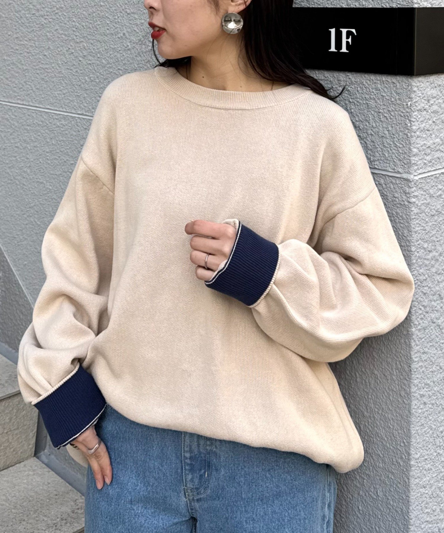 【チャオパニックティピー/CIAOPANIC TYPY】の【洗えるニット】ユニセックスビックシルエットロンTeeライクニット インテリア・キッズ・メンズ・レディースファッション・服の通販 founy(ファニー) 　ファッション　Fashion　レディースファッション　Fashion for Women　トップス・カットソー　Cut & Sew Tops　ニット　Knit Tops & Sweaters　ロングTシャツ・Tシャツ　Longline T-Shirts & Tees　インナー　Innerwear　洗える　Machine Washable　ショーツ　Shorts, Short Pants　スラックス　Slacks, Dress Pants　ダウン　Down, Puffer　デニム　Denim, Jeans Material　トレンド　Trend, Trending Now　ブルゾン　Blouson, Bomber Jacket　無地　Plain, Solid Color　ロング　Long, Long-Length　冬　Winter / This Winter　おすすめ　Recommended / Our Picks　エクリュ|ID: prp329100004795740 ipo3291000000034794557