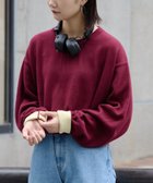 【チャオパニックティピー/CIAOPANIC TYPY】の【洗えるニット】ユニセックスビックシルエットロンTeeライクニット バーガンディー|ID: prp329100004795740 ipo3291000000034794568