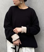 【チャオパニックティピー/CIAOPANIC TYPY】の【洗えるニット】ユニセックスビックシルエットロンTeeライクニット ブラック|ID: prp329100004795740 ipo3291000000034794573