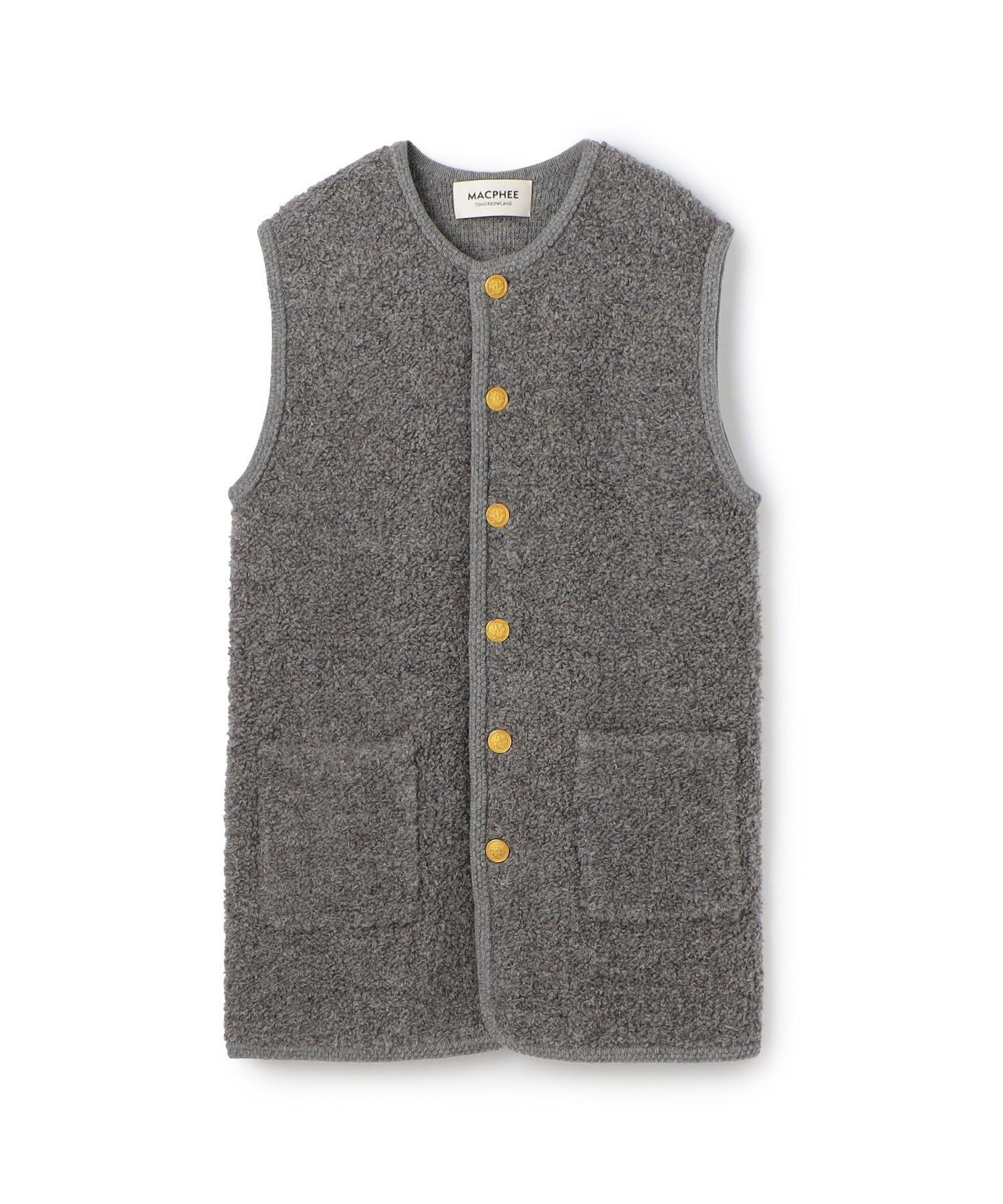 【トゥモローランド/TOMORROWLAND】のムートン ロングジレ インテリア・キッズ・メンズ・レディースファッション・服の通販 founy(ファニー) ファッション Fashion レディースファッション Fashion for Women アウター Coat / Outerwear Collection トップス・カットソー Cut & Sew Tops ベスト&ジレ / 重ね着スタイル Vests & Gilets クラシカル Classical, Vintage-Inspired スリーブ Sleeve, Long Sleeve / Short Sleeve 定番 Standard, Basic Item バランス Balance, Style Balance ムートン Shearling, Mouton ループ Loop, Loop Knit おすすめ Recommended / Our Picks 2025年 2025 2025-2026秋冬・A/W Autumn/Winter 2025–26 AW25–26 17 グレー|ID: prp329100004795752 ipo3291000000034794613