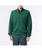 【ラコステ/LACOSTE / MEN】のバスケットニット ダブルジップ ドライバーズニット 人気、トレンドファッション・服の通販 founy(ファニー) ファッション Fashion メンズファッション Fashion for Men スタンド Stand Collar, Upright Stand ストライプ Stripe, Striped Pattern スポーティ Sporty, Casual Athletic デニム Denim, Jeans Material バスケット Basket, Basket Bag リブニット Rib Knit, Ribbed Knit リラックス Relax, Relaxed Fit thumbnail グリーン|ID: prp329100004795758 ipo3291000000034794653