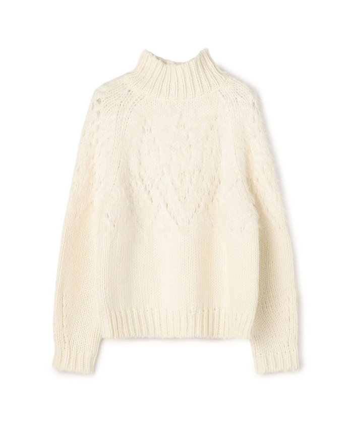 【トゥモローランド/TOMORROWLAND】のアイレットシャギー ハイネックプルオーバー インテリア・キッズ・メンズ・レディースファッション・服の通販 founy(ファニー) https://founy.com/ ファッション Fashion レディースファッション Fashion for Women トップス・カットソー Cut & Sew Tops カジュアルプルオーバー・ニットトップス Pullovers & Knit Tops / Casual Pullovers アイレット Eyelet Lace コーデュロイ Corduroy, Cord Fabric スリーブ Sleeve, Long Sleeve / Short Sleeve ハイネック High Neck, Mock Neck バランス Balance, Style Balance フェザー Feather, Feather Detail ボトム Bottoms, Lower Wear リラックス Relax, Relaxed Fit 透かし Cut-Out, Lacework |ID: prp329100004795760 ipo3291000000034794659