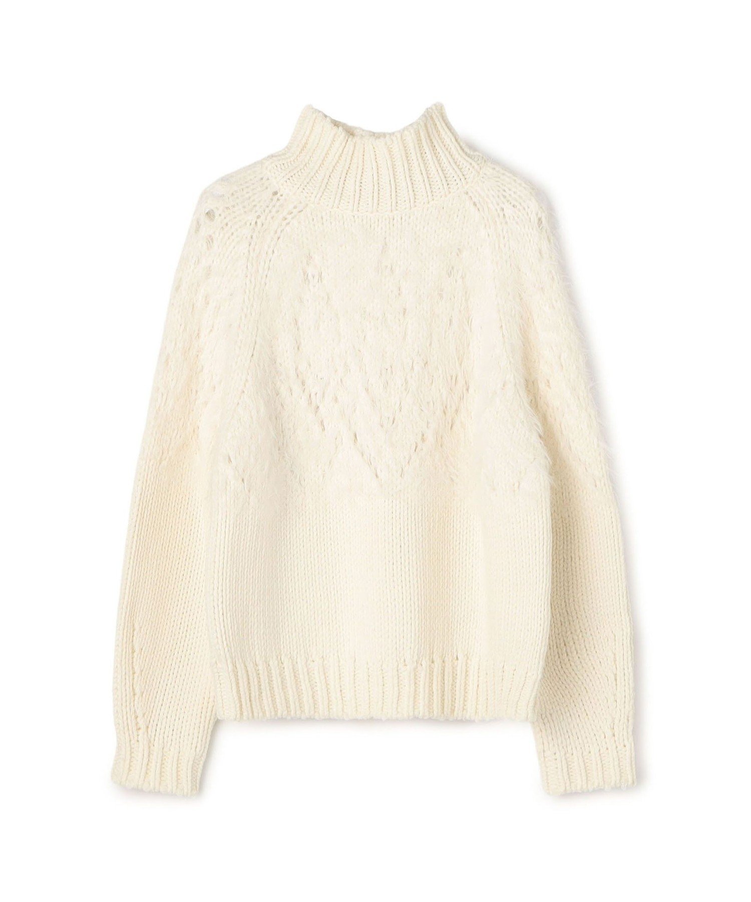 【トゥモローランド/TOMORROWLAND】のアイレットシャギー ハイネックプルオーバー インテリア・キッズ・メンズ・レディースファッション・服の通販 founy(ファニー) ファッション Fashion レディースファッション Fashion for Women トップス・カットソー Cut & Sew Tops カジュアルプルオーバー・ニットトップス Pullovers & Knit Tops / Casual Pullovers アイレット Eyelet Lace コーデュロイ Corduroy, Cord Fabric スリーブ Sleeve, Long Sleeve / Short Sleeve ハイネック High Neck, Mock Neck バランス Balance, Style Balance フェザー Feather, Feather Detail ボトム Bottoms, Lower Wear リラックス Relax, Relaxed Fit 透かし Cut-Out, Lacework 11 ホワイト|ID: prp329100004795760 ipo3291000000034794660