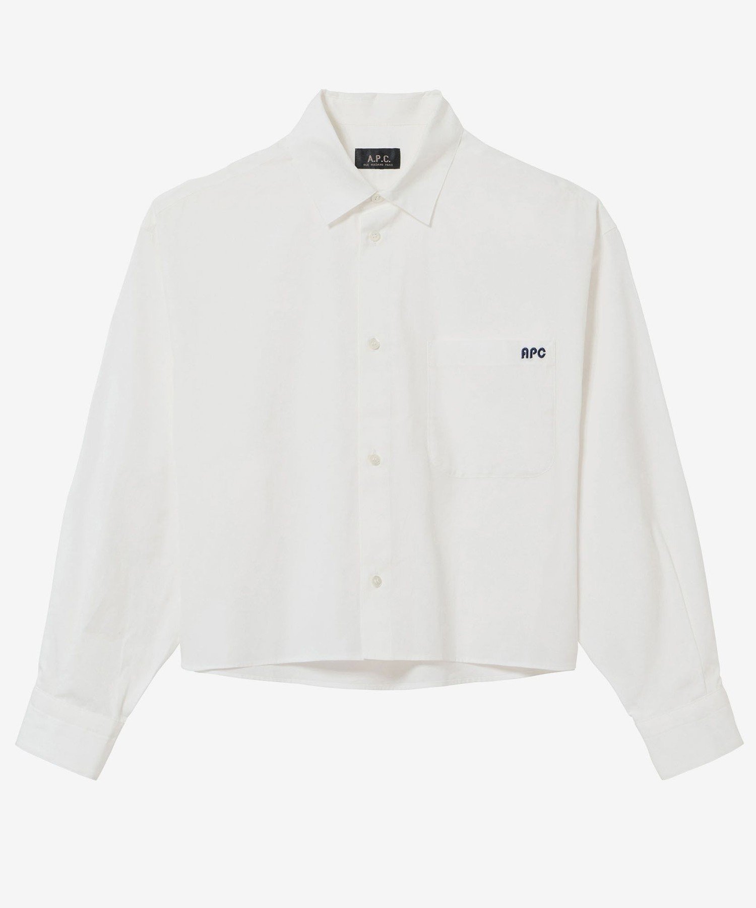 【アーペーセー/A.P.C.】のSarah シャツ 人気、トレンドファッション・服の通販 founy(ファニー) 　ファッション　Fashion　レディースファッション　Fashion for Women　トップス・カットソー　Cut & Sew Tops　シャツ・ブラウス・オフィスカジュアル　Elegant Blouses & Button-Ups　クラシック　Classic, Timeless Style　ショルダー　Shoulder, Shoulder Strap　ショート　Short, Short Length　ストレート　Straight, Straight Cut　ドロップ　Drop Shoulder, Dropped Style　パッチ　Patch, Appliqué　プリーツ　Pleats, Pleated　ボックス　Boxy, Box Shape　ポケット　Pocket, Pocket Detail　ヨーク　Yoke, Yoke Design　 other-1|ID: prp329100004795776 ipo3291000000034794739