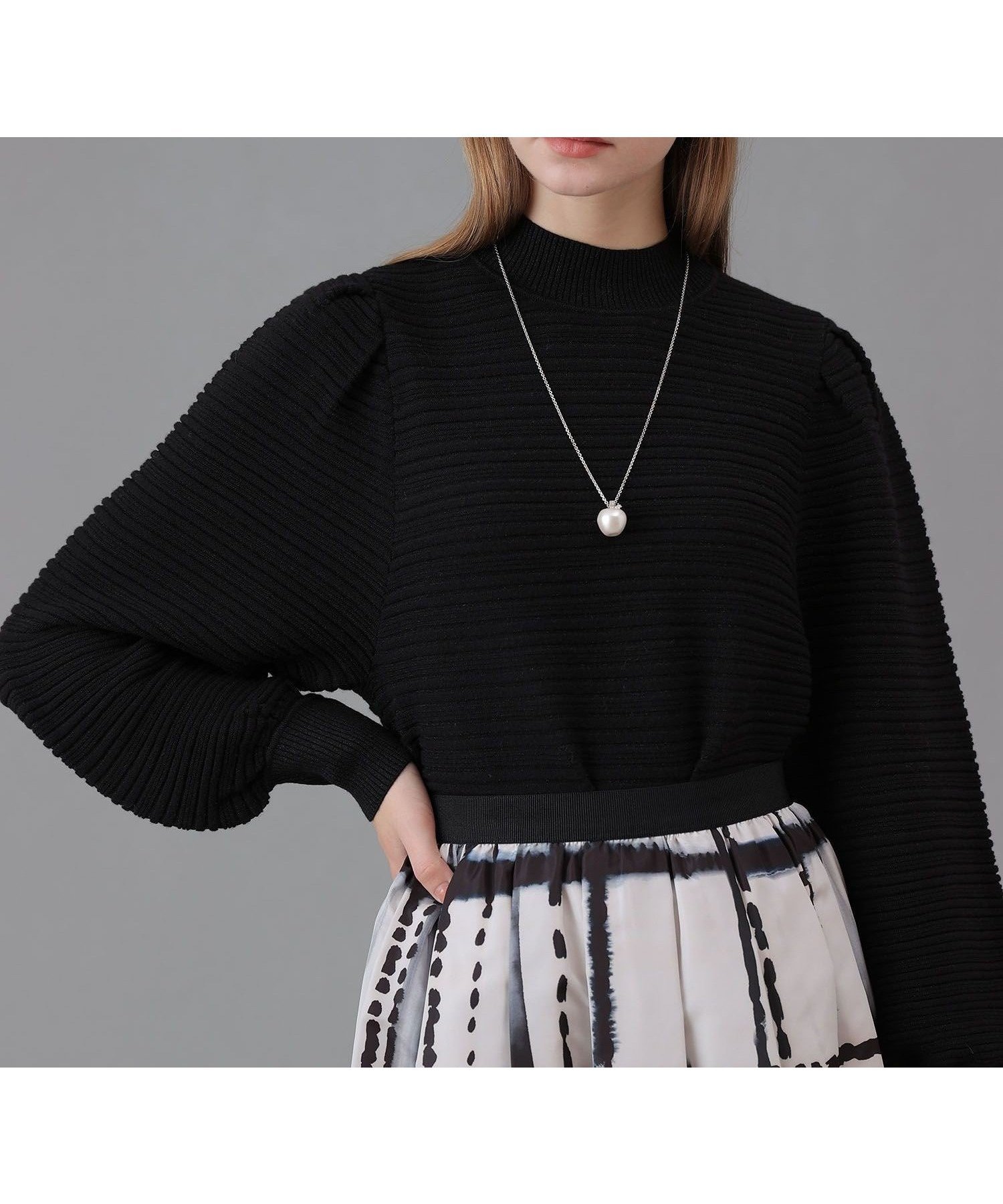 【アナイ/ANAYI】のリップルタックパフ プルオーバー インテリア・キッズ・メンズ・レディースファッション・服の通販 founy(ファニー) ファッション Fashion レディースファッション Fashion for Women トップス・カットソー Cut & Sew Tops カジュアルプルオーバー・ニットトップス Pullovers & Knit Tops / Casual Pullovers コンパクト Compact, Small Size スマート Smart, Elegant スリーブ Sleeve, Long Sleeve / Short Sleeve A/W・秋冬 Autumn/Winter 再入荷 Restock / Back in Stock black|ID: prp329100004795783 ipo3291000000034794783