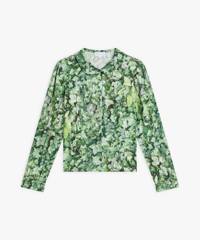 【アニエスベー ファム/agnes b. FEMME】のフォトプリント コットン 長袖 丸襟 ブラウス インテリア・キッズ・メンズ・レディースファッション・服の通販 founy(ファニー) https://founy.com/ ファッション Fashion レディースファッション Fashion for Women トップス・カットソー Cut & Sew Tops シャツ・ブラウス・オフィスカジュアル Elegant Blouses & Button-Ups ストレート Straight, Straight Cut プリント Print, Printed Pattern ラウンド Round, Round Neck 長袖 Long Sleeve, Full Sleeve |ID: prp329100004795796 ipo3291000000034794826