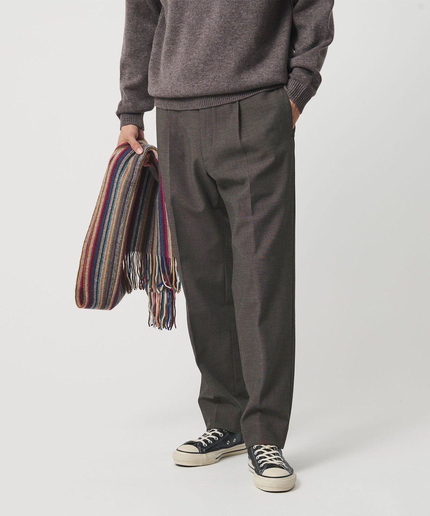 【ビューティ&ユース ユナイテッドアローズ/BEAUTY&YOUTH / UNITED ARROWS / MEN】のシック TR イージースラックス NO.5 ストレッチ インテリア・キッズ・メンズ・レディースファッション・服の通販 founy(ファニー) 　ファッション　Fashion　メンズファッション　Fashion for Men　コイン　Coin, Coin Design　シャーリング　Shirring, Ruched　シューズ　Shoes, Footwear　シンプル　Simple, Minimal　スタンダード　Standard, Basic　ストレッチ　Stretch, Stretchy Fabric　スニーカー　Sneakers, Trainers　スマート　Smart, Elegant　スラックス　Slacks, Dress Pants　定番　Standard, Basic Item　ベーシック　Basic, Essential　ポケット　Pocket, Pocket Detail　ルーズ　Loose, Oversized　A/W・秋冬　Autumn/Winter　おすすめ　Recommended / Our Picks　エレガント 上品　Elegant　DK.BROWN|ID: prp329100004795801 ipo3291000000034794845