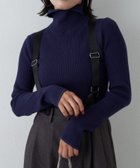 【チャオパニックティピー/CIAOPANIC TYPY】の【15色展開】アンチピリング配色ステッチタートル ネイビー|ID: prp329100004795833 ipo3291000000034936005