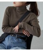 【チャオパニックティピー/CIAOPANIC TYPY】の【15色展開】アンチピリング配色ステッチタートル カーキ|ID: prp329100004795833 ipo3291000000034936009