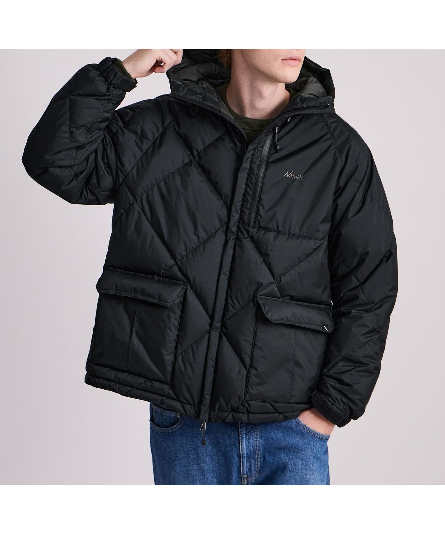 【サタデイズ ニューヨークシティ/SATURDAYS NYC】のNANGA x Saturdays NYC Quilted Down Jacket インテリア・キッズ・メンズ・レディースファッション・服の通販 founy(ファニー) ファッション Fashion レディースファッション Fashion for Women アウター Coat / Outerwear Collection レディースジャケット・軽アウター Jackets キルト Quilt, Quilted Fabric ジャケット Jacket, Outerwear スリーブ Sleeve, Long Sleeve / Short Sleeve ダイヤモンド Diamond, Brilliant Cut ダウン Down, Puffer 定番 Standard, Basic Item パターン Pattern, Design Print フェザー Feather, Feather Detail 別注 Limited Edition, Custom Order リラックス Relax, Relaxed Fit 冬 Winter / This Winter ブラック(01)|ID: prp329100004795840 ipo3291000000034795012