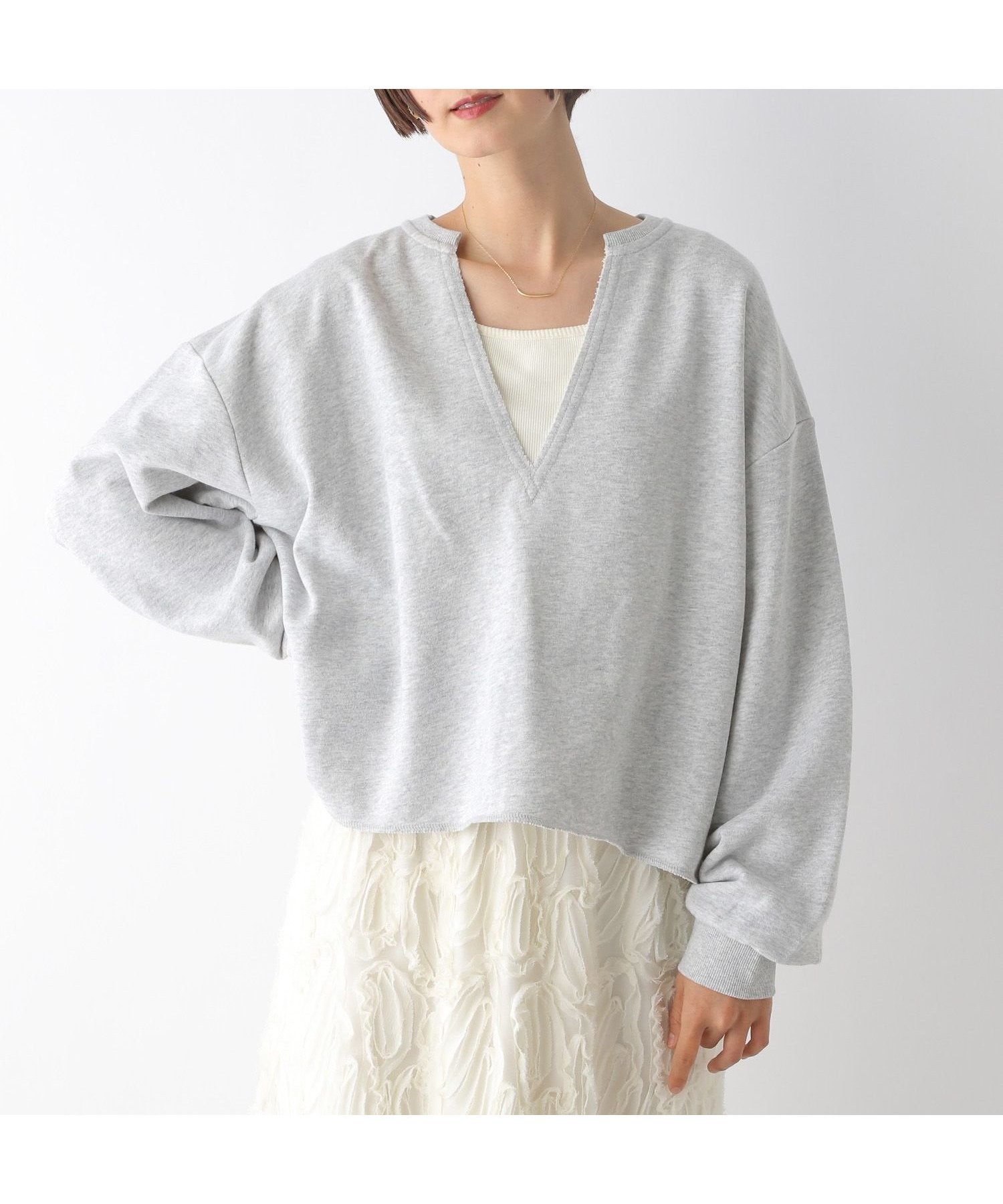 【レプシィム ローリーズファーム/LEPSIM LOWRYS FARM】の深Vネックプルオーバー 人気、トレンドファッション・服の通販 founy(ファニー) ファッション Fashion レディースファッション Fashion for Women トップス・カットソー Cut & Sew Tops カジュアルプルオーバー・ニットトップス Pullovers & Knit Tops / Casual Pullovers Vネックトップス V-Neck Tops / V-Cut Neckline Shirts おすすめ Recommended / Our Picks スウェット / スエット Sweatshirt, Sweatwear チェック Check, Plaid, Tartan トレンド Trend, Trending Now other-1|ID: prp329100004795868 ipo3291000000034795151