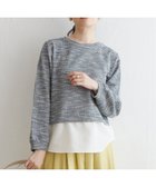 【イッカ/ikka】のカットツイードレイヤードプルオーバー ネイビー|ID: prp329100004795871 ipo3291000000034795193