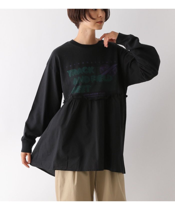 【レプシィム ローリーズファーム/LEPSIM LOWRYS FARM】の切り替えリメイク風チュニック インテリア・キッズ・メンズ・レディースファッション・服の通販 founy(ファニー) https://founy.com/ ファッション Fashion レディースファッション Fashion for Women トップス・カットソー Cut & Sew Tops おすすめ Recommended / Our Picks シンプル Simple, Minimal スラックス Slacks, Dress Pants チュニック Tunic, Long Top ボトム Bottoms, Lower Wear リメイク Remake, Reconstructed ロング Long, Long-Length 秋 Autumn |ID: prp329100004795882 ipo3291000000034795237