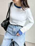 【リエディ/Re:EDIT】のシアースムース袖シャーリングロンT 人気、トレンドファッション・服の通販 founy(ファニー) ファッション Fashion レディースファッション Fashion for Women トップス・カットソー Cut & Sew Tops ロングTシャツ・Tシャツ Longline T-Shirts & Tees アクセサリー Fashion Accessories インナー Innerwear キャミワンピース Cami Dress, Slip Dress シアー Sheer, See-Through シャーリング Shirring, Ruched シンプル Simple, Minimal スラックス Slacks, Dress Pants デコルテ Décolleté, Neckline デニム Denim, Jeans Material トレンド Trend, Trending Now ネックレス Necklace, Pendant Necklace ビスチェ Bustier, Corset Top フィット Fit, Slim Fit ブレスレット Bracelet, Wristband ベーシック Basic, Essential ロング Long, Long-Length おすすめ Recommended / Our Picks エレガント 上品 Elegant thumbnail ホワイト|ID: prp329100004795884 ipo3291000000034795247