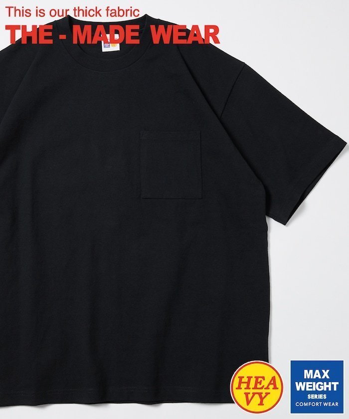【フリークスストア/FREAK'S STORE】のHEAVY WEIGHT / ヘビーウェイト ショートスリーブクルーネック ポケットTシャツ 25SS インテリア・キッズ・メンズ・レディースファッション・服の通販 founy(ファニー) 　ファッション　Fashion　レディースファッション　Fashion for Women　トップス・カットソー　Cut & Sew Tops　シャツ・ブラウス・オフィスカジュアル　Elegant Blouses & Button-Ups　ロングTシャツ・Tシャツ　Longline T-Shirts & Tees　インナー　Innerwear　カーゴパンツ　Cargo Pants, Utility Pants　ショーツ　Shorts, Short Pants　ダメージ　Distressed, Destroyed　デニム　Denim, Jeans Material　トレンド　Trend, Trending Now　定番　Standard, Basic Item　人気　Popular, Best Seller　フィット　Fit, Slim Fit　ボトム　Bottoms, Lower Wear　ポケット　Pocket, Pocket Detail　リラックス　Relax, Relaxed Fit　レギュラー　Regular, Standard Fit　ワイド　Wide, Wide Fit　S/S・春夏　SS, Spring/Summer, Warm Season　おすすめ　Recommended / Our Picks　夏　Summer　2025年　2025　2025春夏・S/S　Spring/Summer 2025 SS25　ブラック|ID: prp329100004795890 ipo3291000000034795297