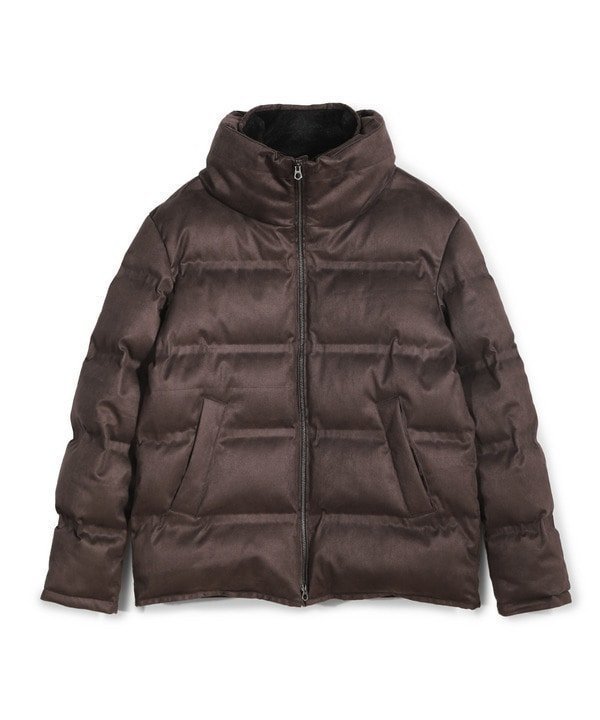 【メンズビギトーキョー/Men's Bigi / MEN】のスエード調ツイルプリントダウンジャケット インテリア・キッズ・メンズ・レディースファッション・服の通販 founy(ファニー) ファッション Fashion メンズファッション Fashion for Men インナー Innerwear ジップ Zip, Zipper ジャケット Jacket, Outerwear スマート Smart, Elegant ダウン Down, Puffer ツイル Twist, Twisted Detail なめらか Smooth, Silky Texture プリント Print, Printed Pattern ボンディング Bonding, Bonded Fabric ポケット Pocket, Pocket Detail マフラー Scarf, Muffler エレガント 上品 Elegant ビジネス 仕事 通勤 Business / Work / Commuting ブラウン|ID: prp329100004795895 ipo3291000000035016300