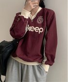 【チェルカ/CERCA】のMEMECLE/【 MEMECLE / メメクル 】プリントVネックゲームシャツ レッド|ID: prp329100004795900 ipo3291000000034795344