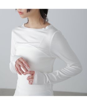 【フリーズマート/FREE'S MART】のMFM ビスチェドッキングカットソー 人気、トレンドファッション・服の通販 founy(ファニー) ファッション Fashion レディースファッション Fashion for Women トップス・カットソー Cut & Sew Tops カットソー・ベーシックTシャツ Cut-and-Sewn Tops / Stretch Tees & Basics ビスチェ Bustiers & Corset Tops / Layered Bustier Style おすすめ Recommended / Our Picks カットソー Cut and Sewn Top ジャケット Jacket, Outerwear デニム Denim, Jeans Material パーカー Hoodie, Parka マーメイド Mermaid, Fishtail Silhouette |ID:prp329100004795904