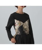 【レプシィム ローリーズファーム/LEPSIM LOWRYS FARM】のスカーフビスチェ風長袖プルオーバー ブラック09|ID: prp329100004795914 ipo3291000000034795414