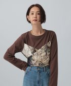 【レプシィム ローリーズファーム/LEPSIM LOWRYS FARM】のスカーフビスチェ風長袖プルオーバー ブラウン58|ID: prp329100004795914 ipo3291000000034962691