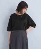 【ユナイテッドアローズ/UNITED ARROWS】のトリアセ スムース ドルマン プルオーバー カットソー BLACK|ID: prp329100004795916 ipo3291000000034795421