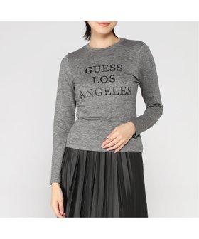 【ゲス/GUESS】のGUESS/LADIES L/Slv Tee Shirt 人気、トレンドファッション・服の通販 founy(ファニー) ファッション Fashion レディースファッション Fashion for Women トップス・カットソー Cut & Sew Tops シャツ・ブラウス・オフィスカジュアル Elegant Blouses & Button-Ups フェミニン Feminine, Girly フロント Front, Front Design |ID:prp329100004795919