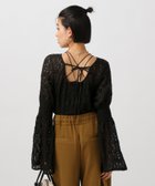 【ベイフロー/BAYFLOW】のフレアスリーブカットレースプルオーバー ブラック19|ID: prp329100004795926 ipo3291000000034795469
