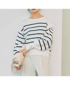 【グローバルワーク/GLOBAL WORK】のスッキレイクルーネックプルオーバー/252060 アイボリー*ネイビーボーダー88|ID: prp329100004795934 ipo3291000000034795517