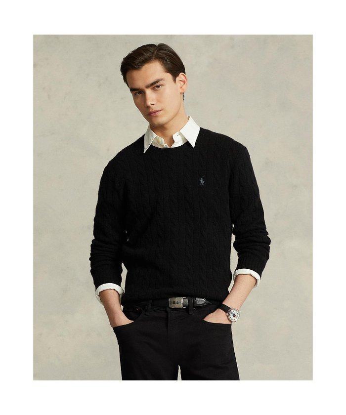 【ラルフローレン/RALPH LAUREN / MEN】のケーブルニット ウールカシミヤ セーター インテリア・キッズ・メンズ・レディースファッション・服の通販 founy(ファニー) https://founy.com/ ファッション Fashion メンズファッション Fashion for Men カフス Cuff Design セーター Sweater, Knitwear フィット Fit, Slim Fit モダン Modern, Contemporary リブニット Rib Knit, Ribbed Knit レギュラー Regular, Standard Fit 長袖 Long Sleeve, Full Sleeve |ID: prp329100004795944 ipo3291000000034795576