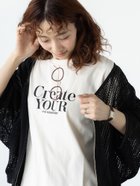 【テチチ/Te chichi】のメガネ刺繍プリントTシャツ キナリ|ID: prp329100004795971 ipo3291000000034795715