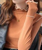 【ミニミニストア/miniministore】のパイピングトップス ヒートインナー微起毛 テラコッタ|ID: prp329100004795982 ipo3291000000035025474