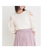 【ジェイ アンド シュプール/Re J&SUPURE】の肩チュールパール付きトップス アイボリー|ID: prp329100004795991 ipo3291000000034795811