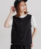 【スタディオ クリップ/studio CLIP】のダブルフロントワッフルベストタンクトップ ブラック19|ID: prp329100004795992 ipo3291000000034795816