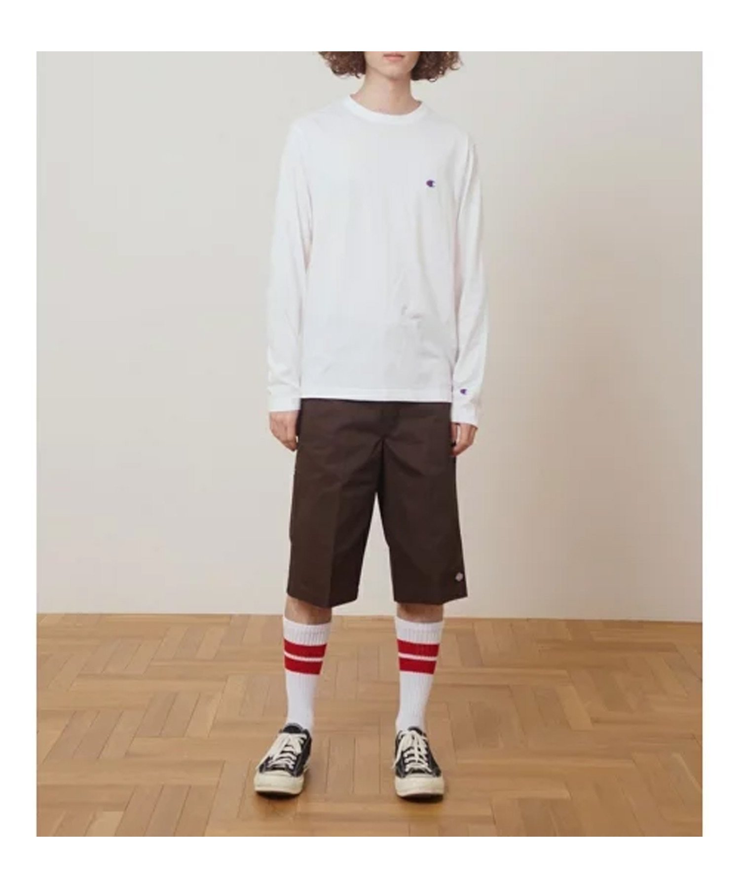 【ハンドサイン/HAND SIGN】のChampion/C3-P401 ロングスリーブTシャツ インテリア・キッズ・メンズ・レディースファッション・服の通販 founy(ファニー) 　ファッション　Fashion　レディースファッション　Fashion for Women　トップス・カットソー　Cut & Sew Tops　シャツ・ブラウス・オフィスカジュアル　Elegant Blouses & Button-Ups　ロングTシャツ・Tシャツ　Longline T-Shirts & Tees　おすすめ　Recommended / Our Picks　インナー　Innerwear　スリーブ　Sleeve, Long Sleeve / Short Sleeve　ベーシック　Basic, Essential　リラックス　Relax, Relaxed Fit　ロング　Long, Long-Length　ワンポイント　One Point, Statement Accent　ホワイト|ID: prp329100004796011 ipo3291000000034795886