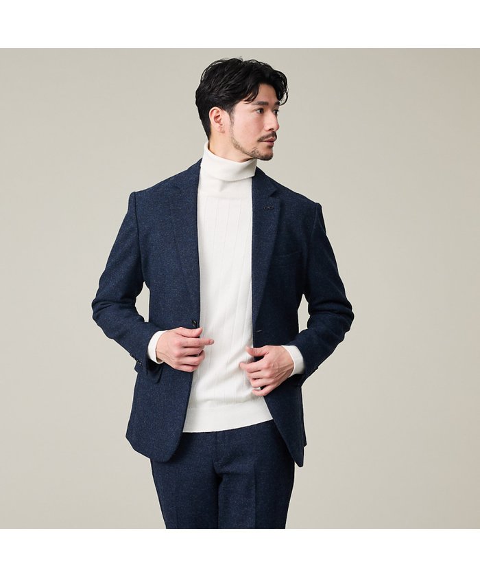 【アバハウス/ABAHOUSE / MEN】の【カシミヤブレンド】ウール ツイルジャケット / セットアップ対応 インテリア・キッズ・メンズ・レディースファッション・服の通販 founy(ファニー) https://founy.com/ ファッション Fashion メンズファッション Fashion for Men セットアップ Matching Sets シンプル Simple, Minimal ジャケット Jacket, Outerwear ストレッチ Stretch, Stretchy Fabric スラックス Slacks, Dress Pants セットアップ Set-Up, Coordinated Outfit おすすめ Recommended / Our Picks |ID: prp329100004796013 ipo3291000000034795891