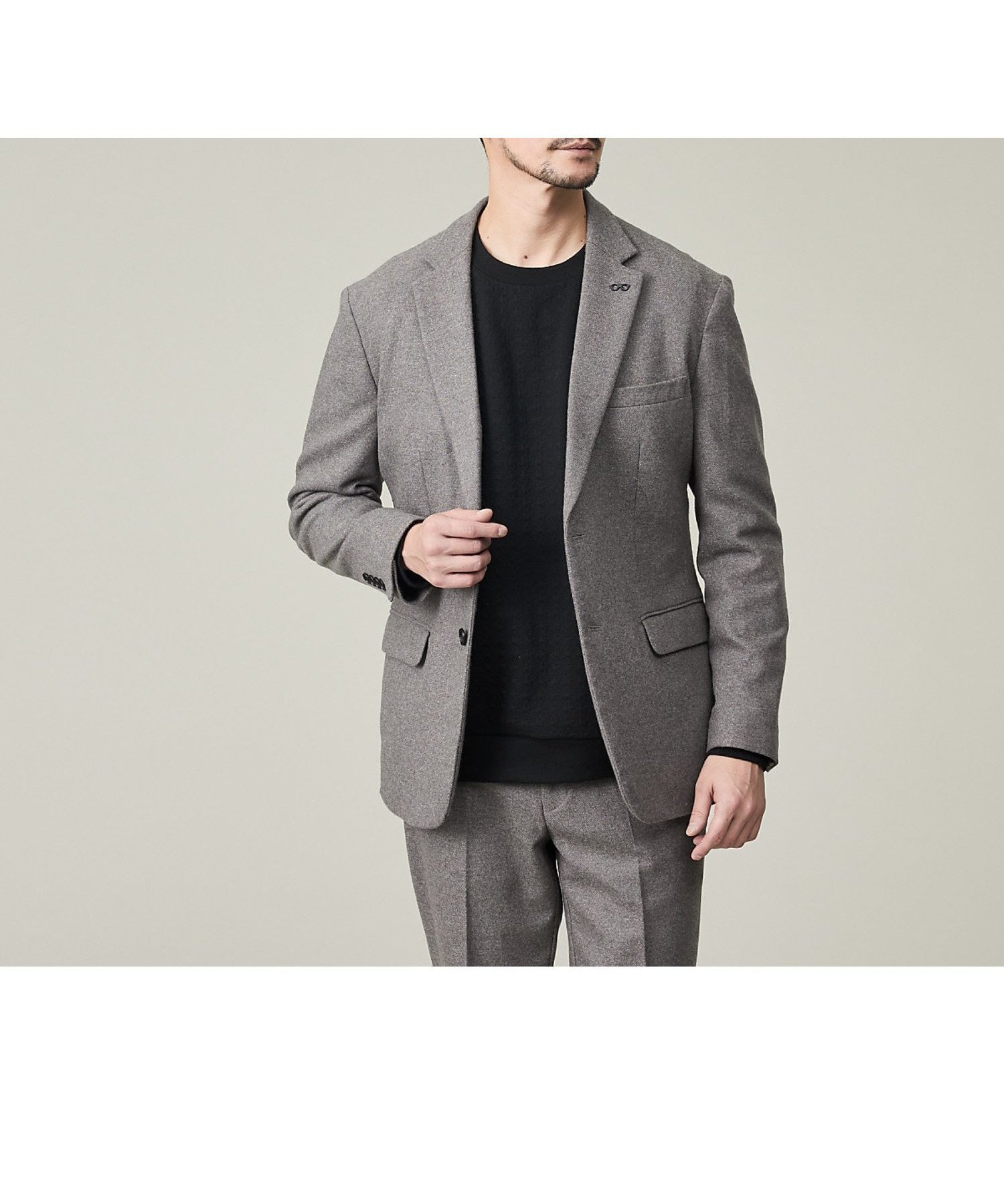 【アバハウス/ABAHOUSE / MEN】の【カシミヤブレンド】ウール ツイルジャケット / セットアップ対応 インテリア・キッズ・メンズ・レディースファッション・服の通販 founy(ファニー) ファッション Fashion メンズファッション Fashion for Men セットアップ Matching Sets シンプル Simple, Minimal ジャケット Jacket, Outerwear ストレッチ Stretch, Stretchy Fabric スラックス Slacks, Dress Pants セットアップ Set-Up, Coordinated Outfit おすすめ Recommended / Our Picks グレー|ID: prp329100004796013 ipo3291000000034795894