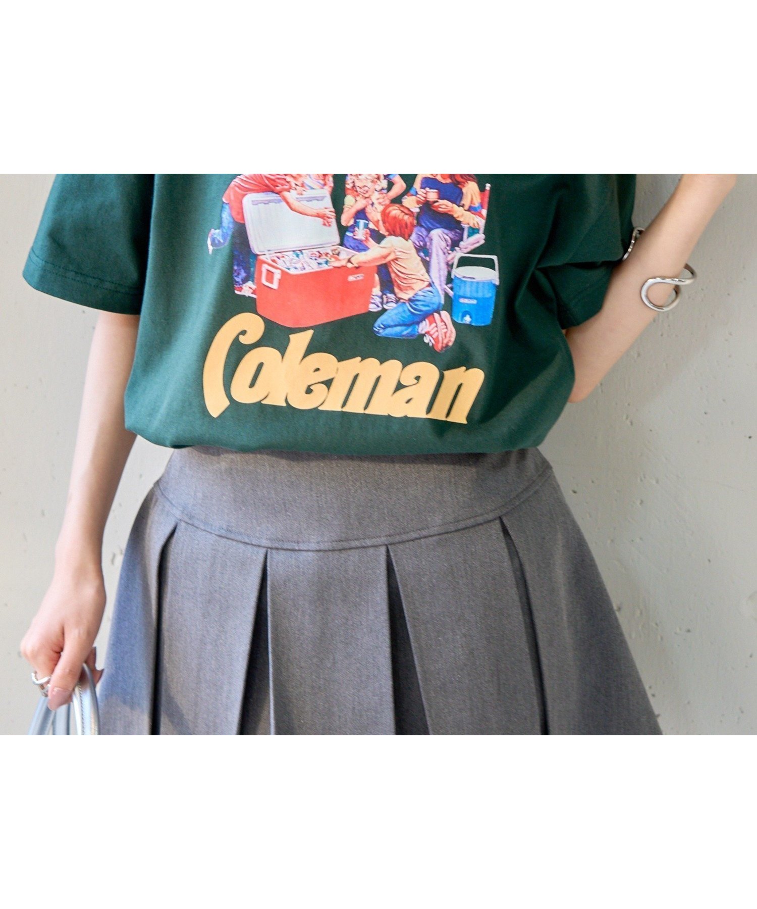 【セットアップセブン/SETUP7】のColeman/コールマンビンテージレトロプリント半袖Tシャツ 人気、トレンドファッション・服の通販 founy(ファニー) 　ファッション　Fashion　レディースファッション　Fashion for Women　アウター　Coat / Outerwear Collection　トップス・カットソー　Cut & Sew Tops　シャツ・ブラウス・オフィスカジュアル　Elegant Blouses & Button-Ups　ロングTシャツ・Tシャツ　Longline T-Shirts & Tees　ベスト&ジレ / 重ね着スタイル　Vests & Gilets　アウトドア　Outdoor Clothing　厚底　Platform Shoes　カーゴパンツ　Cargo Pants, Utility Pants　サングラス　Sunglasses, Shades　シューズ　Shoes, Footwear　スニーカー　Sneakers, Trainers　デニム　Denim, Jeans Material　トレンド　Trend, Trending Now　定番　Standard, Basic Item　人気　Popular, Best Seller　ハーフ　Half, Half-Length　ビッグ　Big, Oversized　プリント　Print, Printed Pattern　半袖　Short Sleeve, Half Sleeve　再入荷　Restock / Back in Stock　スマホショルダーバッグ　Smartphone Shoulder Bag　 other-1|ID: prp329100004796019 ipo3291000000034795923