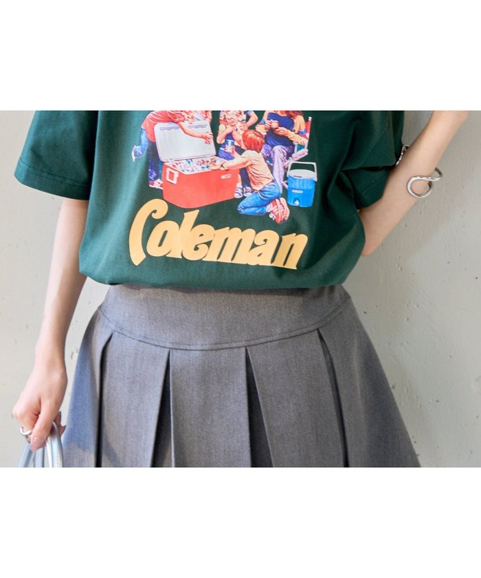 【セットアップセブン/SETUP7】のColeman/コールマンビンテージレトロプリント半袖Tシャツ インテリア・キッズ・メンズ・レディースファッション・服の通販 founy(ファニー) https://founy.com/ ファッション Fashion レディースファッション Fashion for Women アウター Coat / Outerwear Collection トップス・カットソー Cut & Sew Tops シャツ・ブラウス・オフィスカジュアル Elegant Blouses & Button-Ups ロングTシャツ・Tシャツ Longline T-Shirts & Tees ベスト&ジレ / 重ね着スタイル Vests & Gilets アウトドア Outdoor Clothing 厚底 Platform Shoes カーゴパンツ Cargo Pants, Utility Pants サングラス Sunglasses, Shades シューズ Shoes, Footwear スニーカー Sneakers, Trainers デニム Denim, Jeans Material トレンド Trend, Trending Now 定番 Standard, Basic Item 人気 Popular, Best Seller ハーフ Half, Half-Length ビッグ Big, Oversized プリント Print, Printed Pattern 半袖 Short Sleeve, Half Sleeve 再入荷 Restock / Back in Stock スマホショルダーバッグ Smartphone Shoulder Bag |ID: prp329100004796019 ipo3291000000035017036