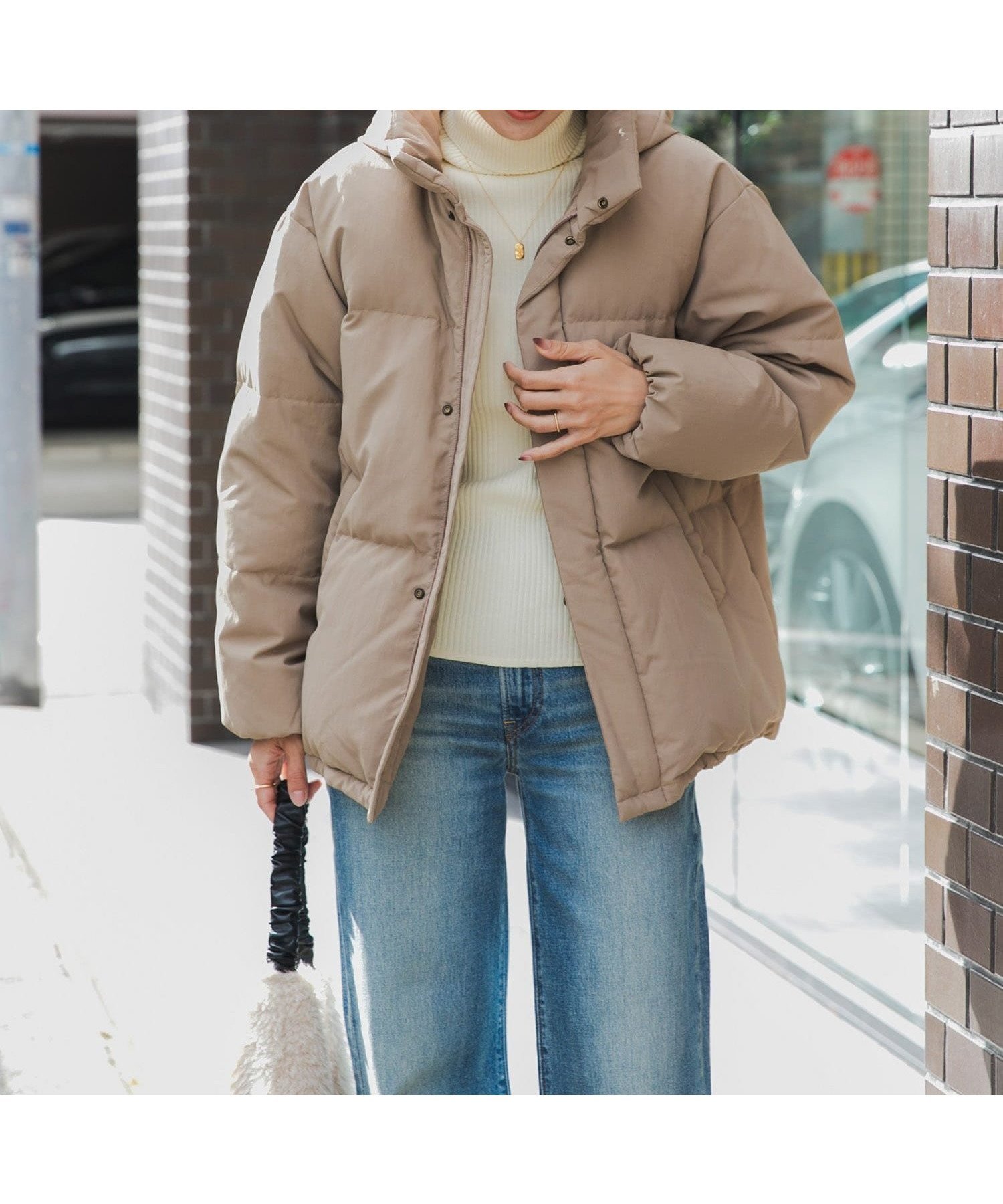 【アーバンリサーチ ドアーズ/URBAN RESEARCH DOORS】のミドルダウンジャケット インテリア・キッズ・メンズ・レディースファッション・服の通販 founy(ファニー) 　ファッション　Fashion　レディースファッション　Fashion for Women　アウター　Coat / Outerwear Collection　レディースジャケット・軽アウター　Jackets　ジップ　Zip, Zipper　スタイリッシュ　Stylish, Fashionable　スタンド　Stand Collar, Upright Stand　ダウン　Down, Puffer　ダブル　Double, Double-Breasted　フロント　Front, Front Design　防寒　Cold Protection, Winter-Ready　ミドル　Middle Length, Mid Height　冬　Winter / This Winter　A/W・秋冬　Autumn/Winter　エレガント 上品　Elegant　ビジネス 仕事 通勤　Business / Work / Commuting　2025年　2025　2025-2026秋冬・A/W　Autumn/Winter 2025–26 AW25–26　L.MOCHA|ID: prp329100004796024 ipo3291000000034795952