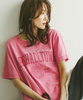 【グローバルワーク/GLOBAL WORK】 ピグメントカレッジプルオーバー/581155人気、トレンドファッション・服の通販 founy(ファニー) ファッション Fashion レディースファッション Fashion for Women トップス・カットソー Cut & Sew Tops カジュアルプルオーバー・ニットトップス Pullovers & Knit Tops / Casual Pullovers デニム Denim, Jeans Material フェミニン Feminine, Girly ミュール Mule, Backless Shoes ワイド Wide, Wide Fit ヴィンテージ Vintage Style エレガント 上品 Elegant |ID:prp329100004796027