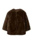 【ミラオーウェン/Mila Owen】のマルチマテリアルノーカラーファーコート BRW[058]|ID: prp329100004796035 ipo3291000000034881597