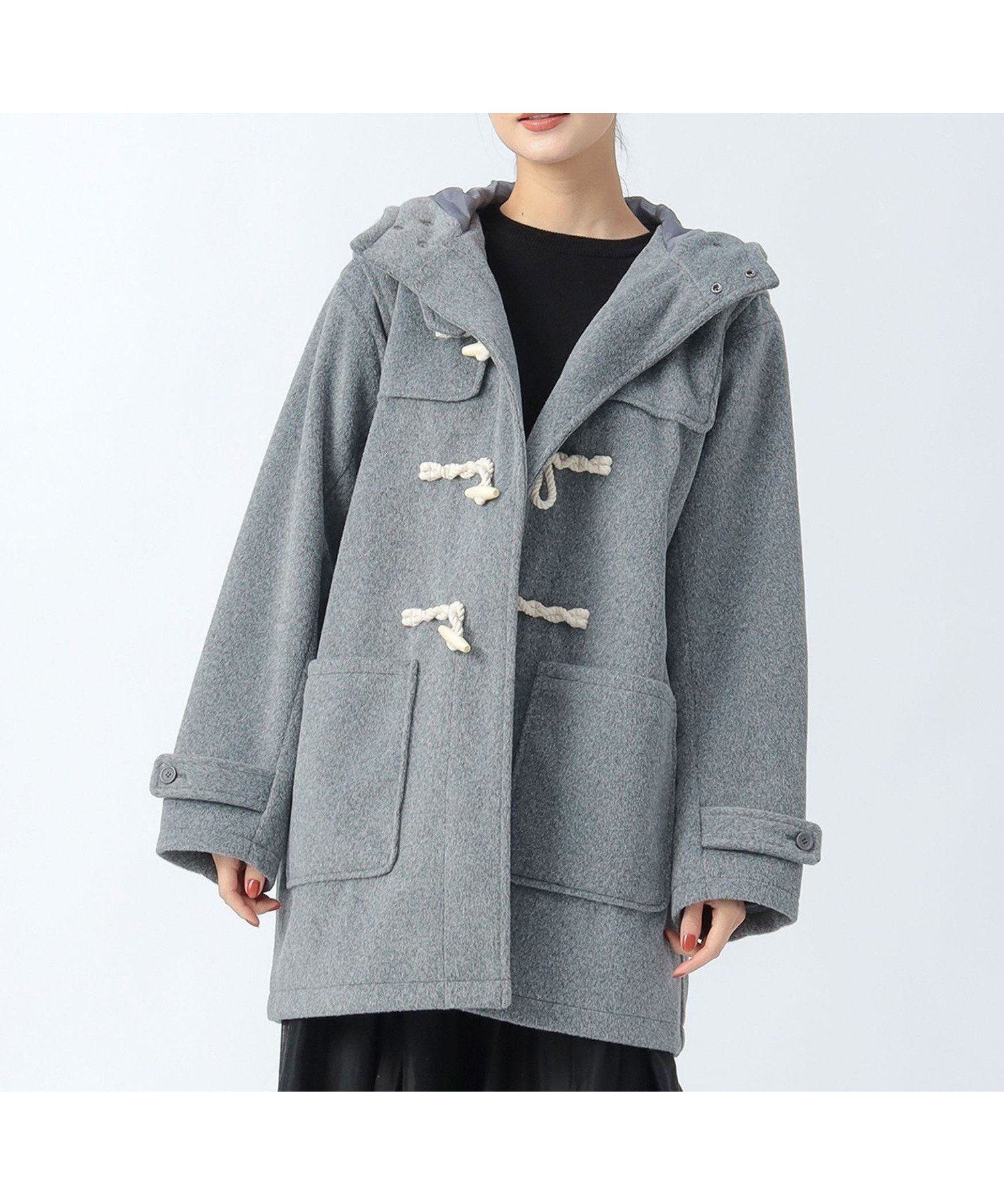 【ビームス ハート/BEAMS HEART】のミドル ダッフルコート インテリア・キッズ・メンズ・レディースファッション・服の通販 founy(ファニー) ファッション Fashion レディースファッション Fashion for Women アウター Coat / Outerwear Collection コート・ロングコート・ピーコート Long Coats, Peacoats & More ダッフルコート Duffle Coats クラシカル Classical, Vintage-Inspired クラシック Classic, Timeless Style コーデュロイ Corduroy, Cord Fabric タートルネック Turtleneck, High Neck ダッフルコート Duffle Coat, Toggle Coat 定番 Standard, Basic Item プリーツ Pleats, Pleated ミドル Middle Length, Mid Height 冬 Winter / This Winter GREY|ID: prp329100004796050 ipo3291000000034796093