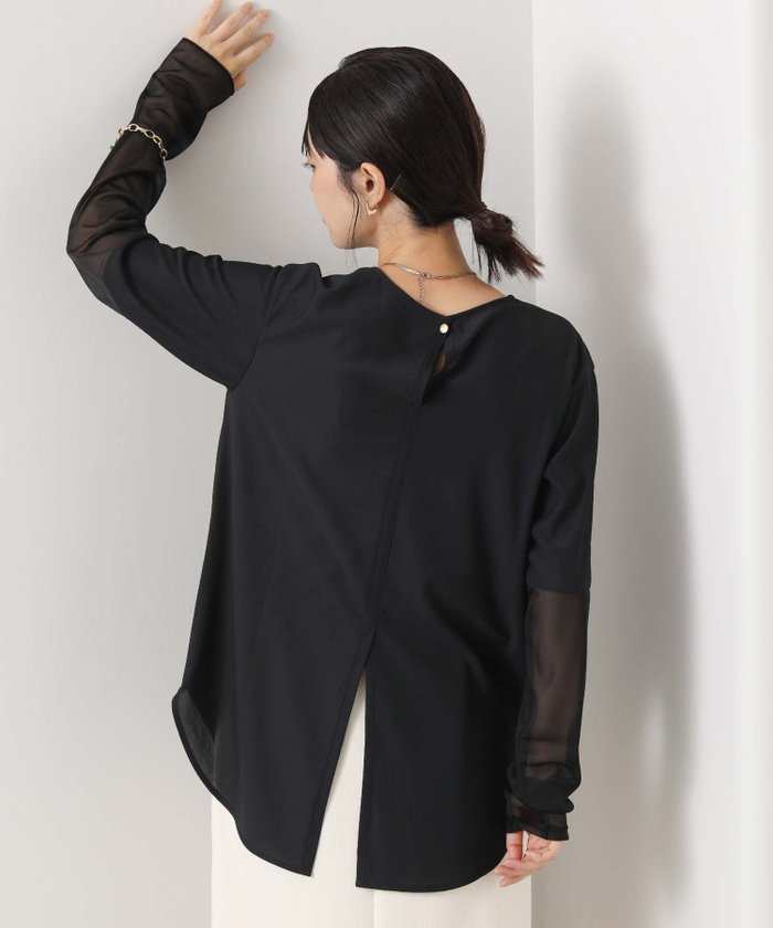 【グレディブリリアン/Gready Brilliant】のGready Brilliant/2_袖シアー裾ラウンドLS インテリア・キッズ・メンズ・レディースファッション・服の通販 founy(ファニー) https://founy.com/ ファッション Fashion レディースファッション Fashion for Women トップス・カットソー Cut & Sew Tops 2025年 2025 2025春夏・S/S Spring/Summer 2025 SS25 インナー Innerwear カットソー Cut and Sewn Top シアー Sheer, See-Through ストレッチ Stretch, Stretchy Fabric ラウンド Round, Round Neck リアル Real, Realistic 人気 Popular, Best Seller 夏 Summer 春 Spring S/S・春夏 SS, Spring/Summer, Warm Season |ID: prp329100004796065 ipo3291000000034796146