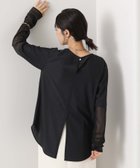 【グレディブリリアン/Gready Brilliant】のGready Brilliant/2_袖シアー裾ラウンドLS BLK|ID: prp329100004796065 ipo3291000000034796148