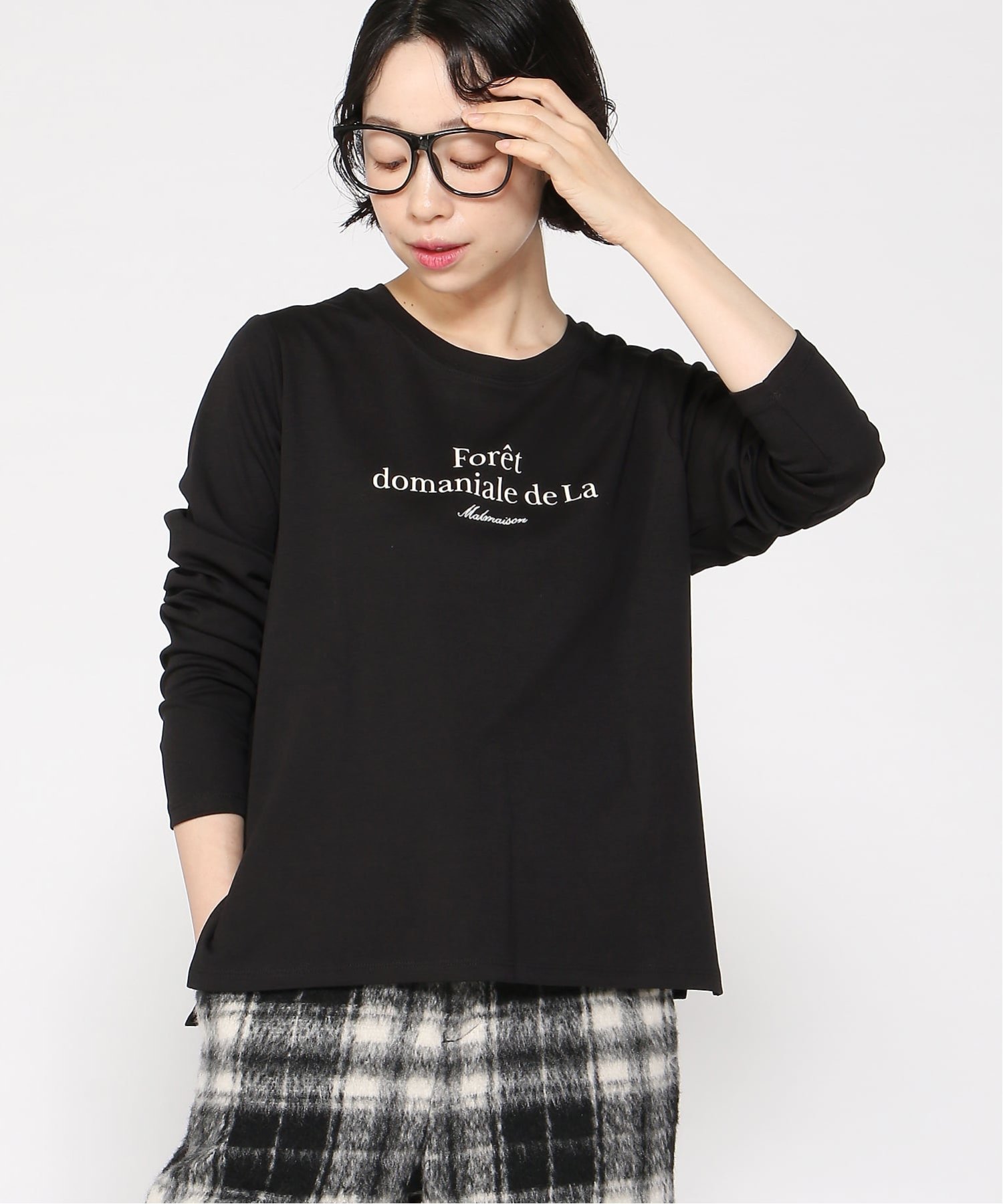 【グレディブリリアン/Gready Brilliant】のGready Brilliant/2_Foretトリケアフル インテリア・キッズ・メンズ・レディースファッション・服の通販 founy(ファニー) ファッション Fashion レディースファッション Fashion for Women カットソー Cut and Sewn Top トリプル Triple, Three Layers プリント Print, Printed Pattern エレガント 上品 Elegant BLK|ID: prp329100004796067 ipo3291000000034796154