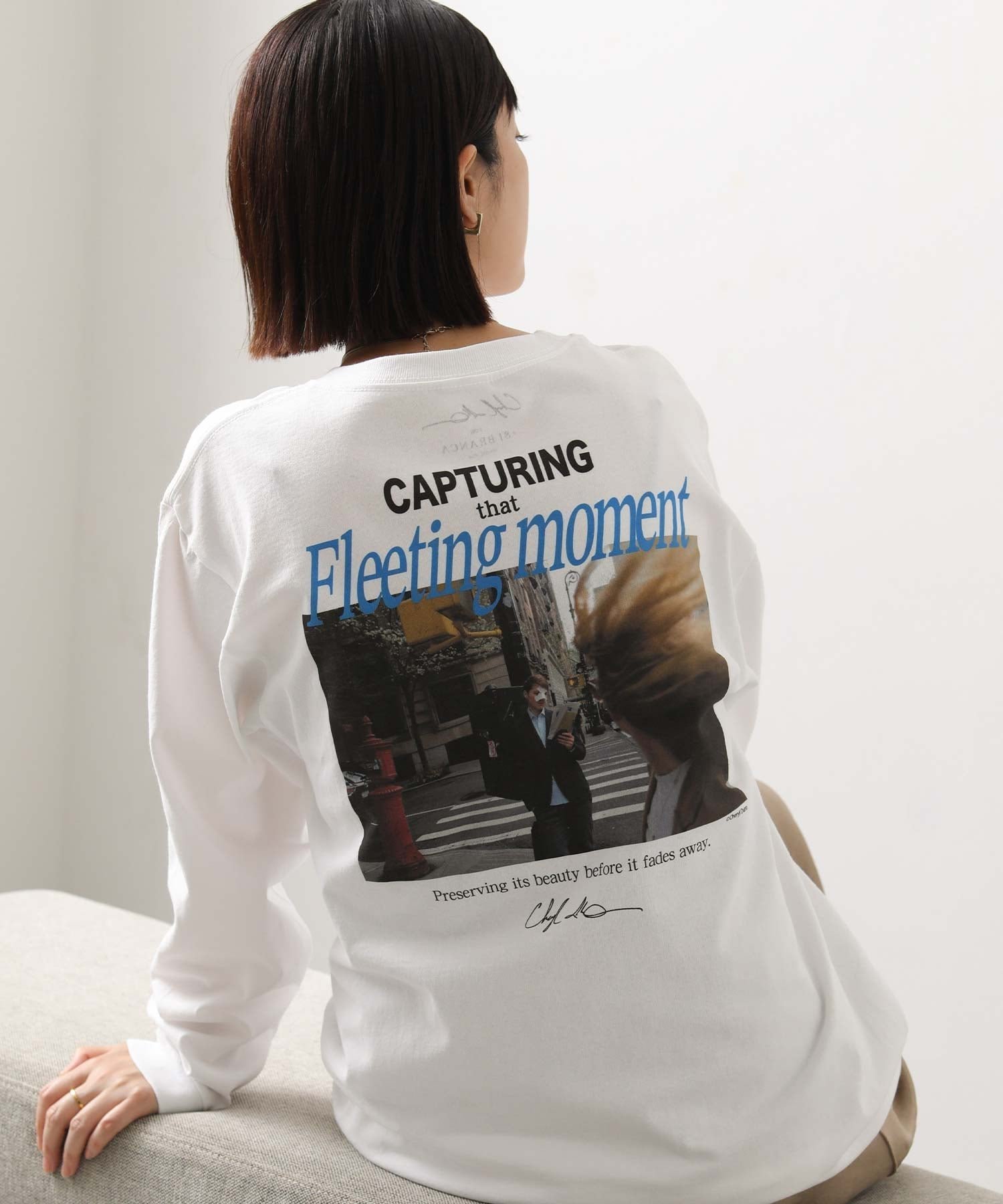 【グレディブリリアン/Gready Brilliant】のGready Brilliant/1_+81BフォトロンT インテリア・キッズ・メンズ・レディースファッション・服の通販 founy(ファニー) 　ファッション　Fashion　レディースファッション　Fashion for Women　トップス・カットソー　Cut & Sew Tops　ロングTシャツ・Tシャツ　Longline T-Shirts & Tees　キャラクター　Character, Licensed Characters　ミリタリー　Military, Army Style　WHT|ID: prp329100004796075 ipo3291000000034796193