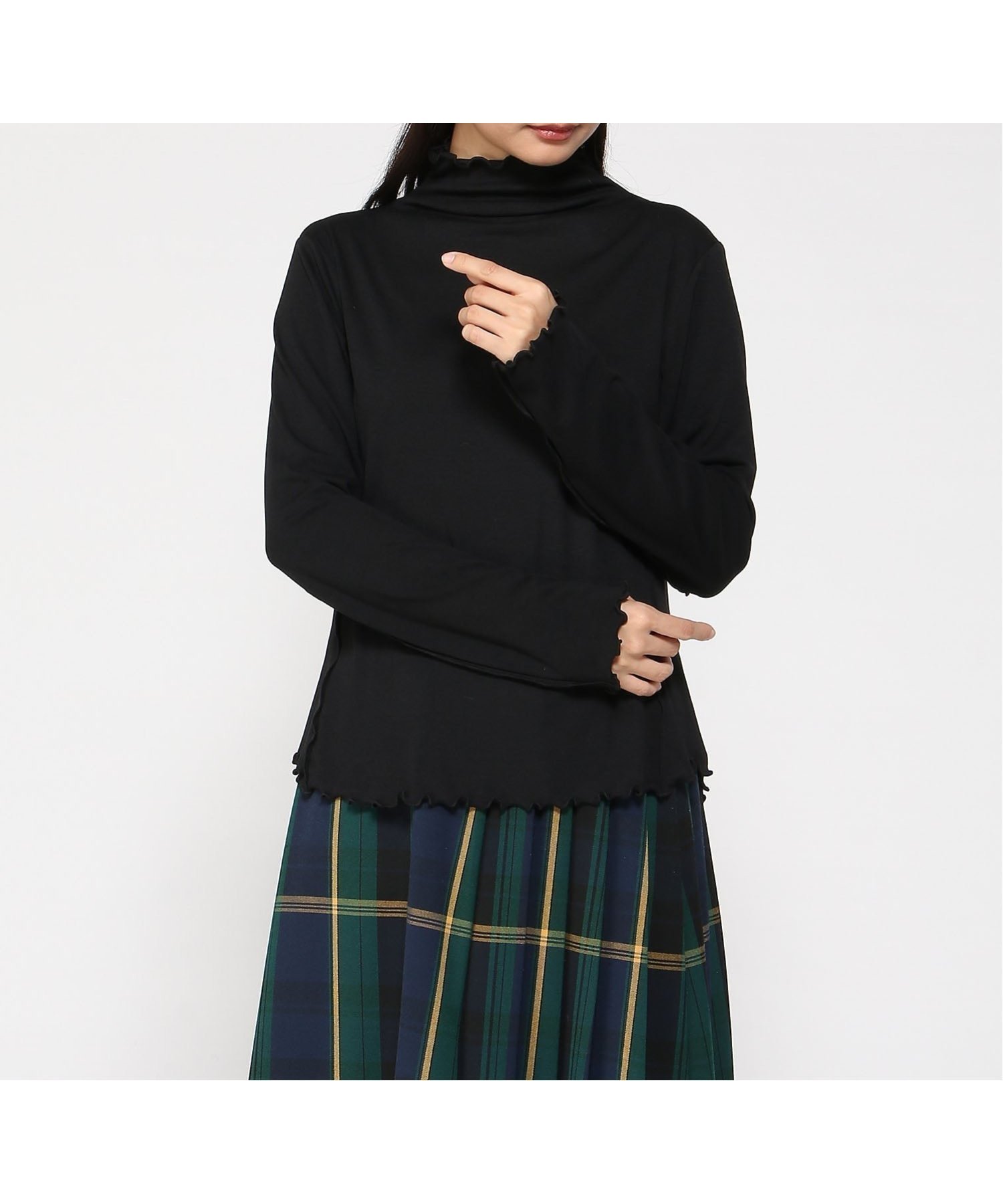 【グレディブリリアン/Gready Brilliant】のGready Brilliant/配色コットンシアートップス インテリア・キッズ・メンズ・レディースファッション・服の通販 founy(ファニー) 　ファッション　Fashion　レディースファッション　Fashion for Women　トップス・カットソー　Cut & Sew Tops　アクリル　Acrylic Material　ジャケット　Jacket, Outerwear　ベスト　Vest, Waistcoat　ベーシック　Basic, Essential　BLK|ID: prp329100004796081 ipo3291000000034796212